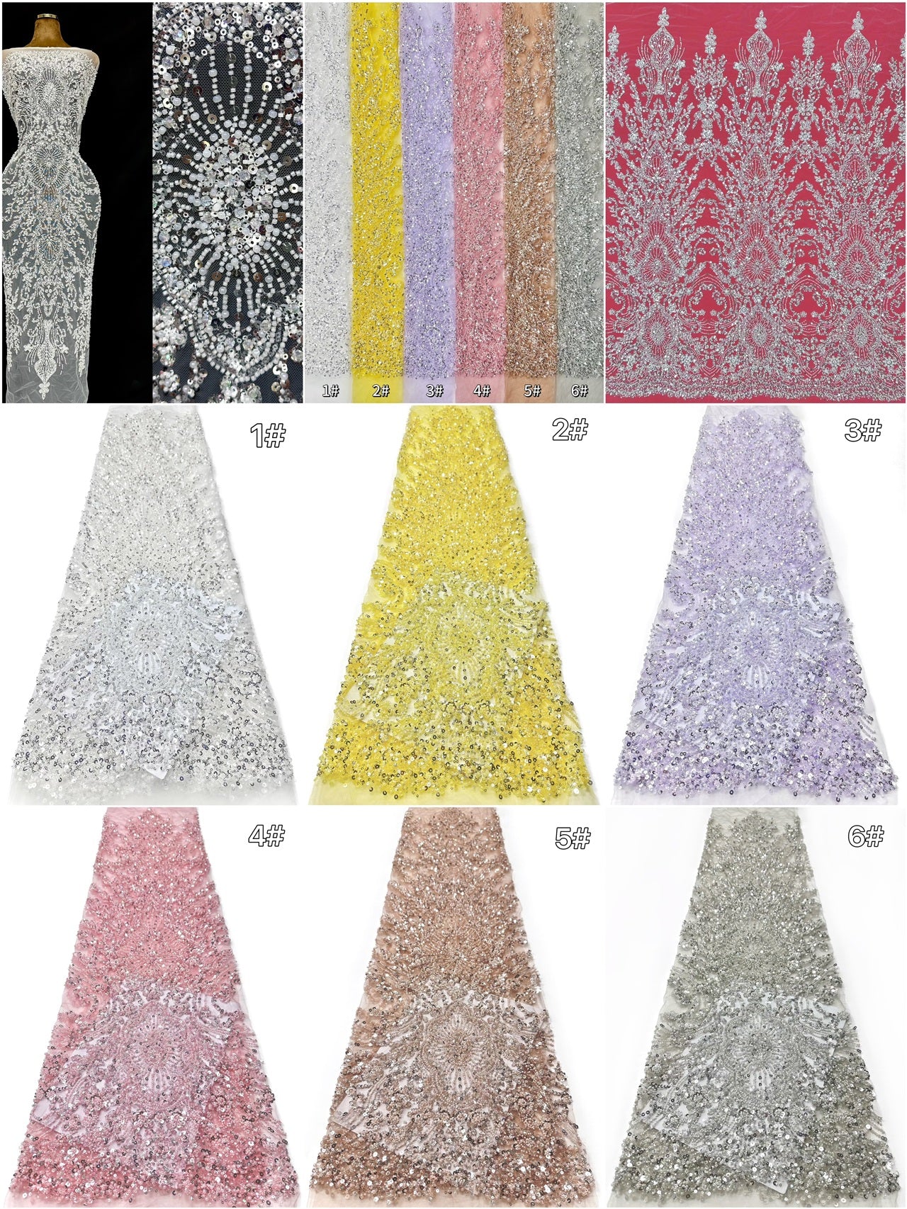 Beaded Lace BLS6006#
