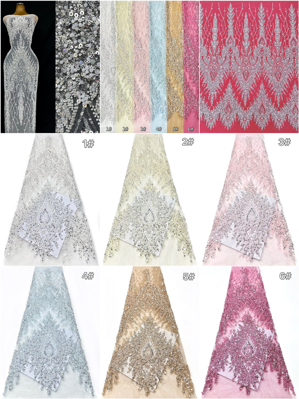 Beaded Lace  BLS6007#