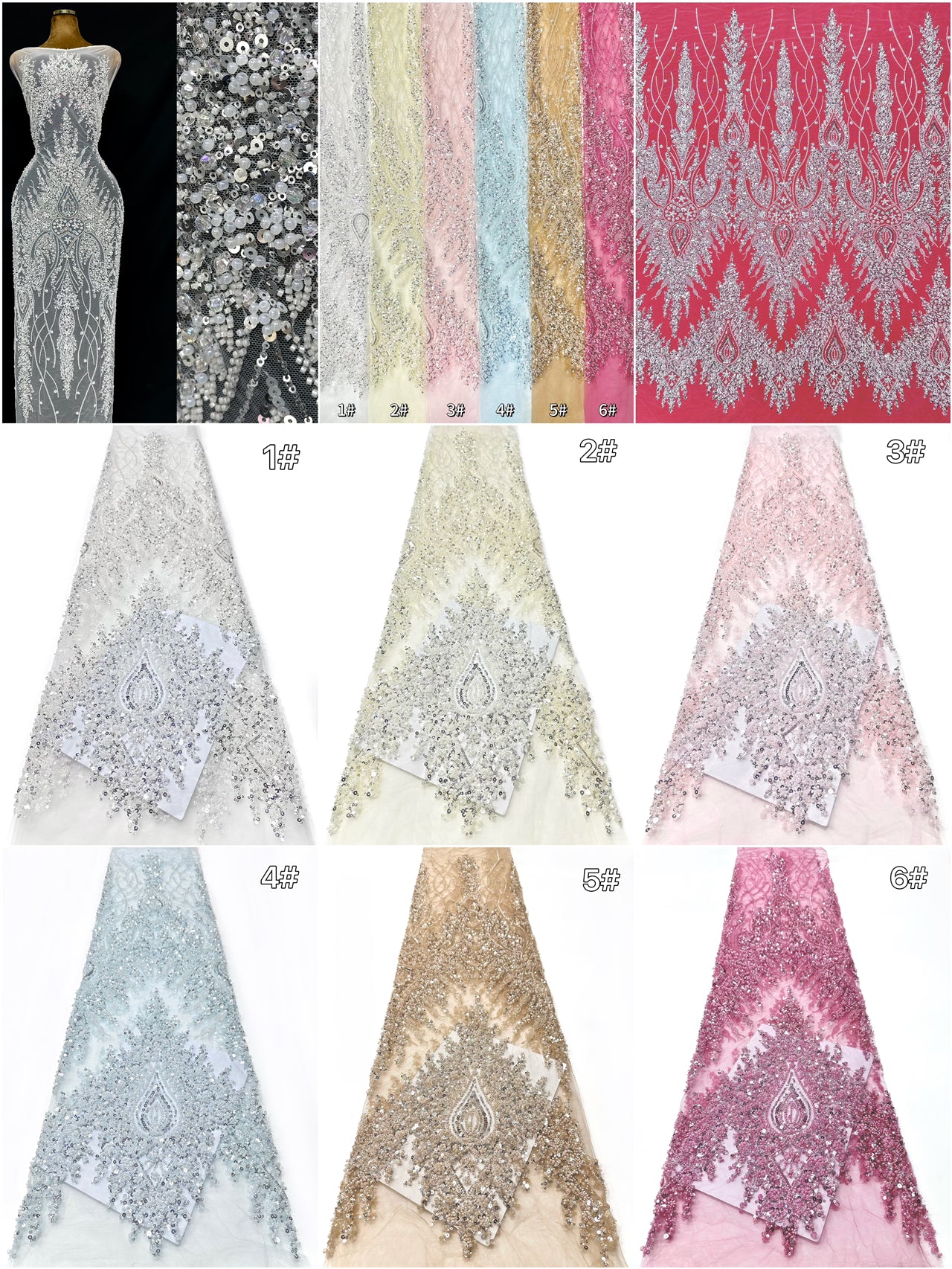 Beaded Lace  BLS6007#