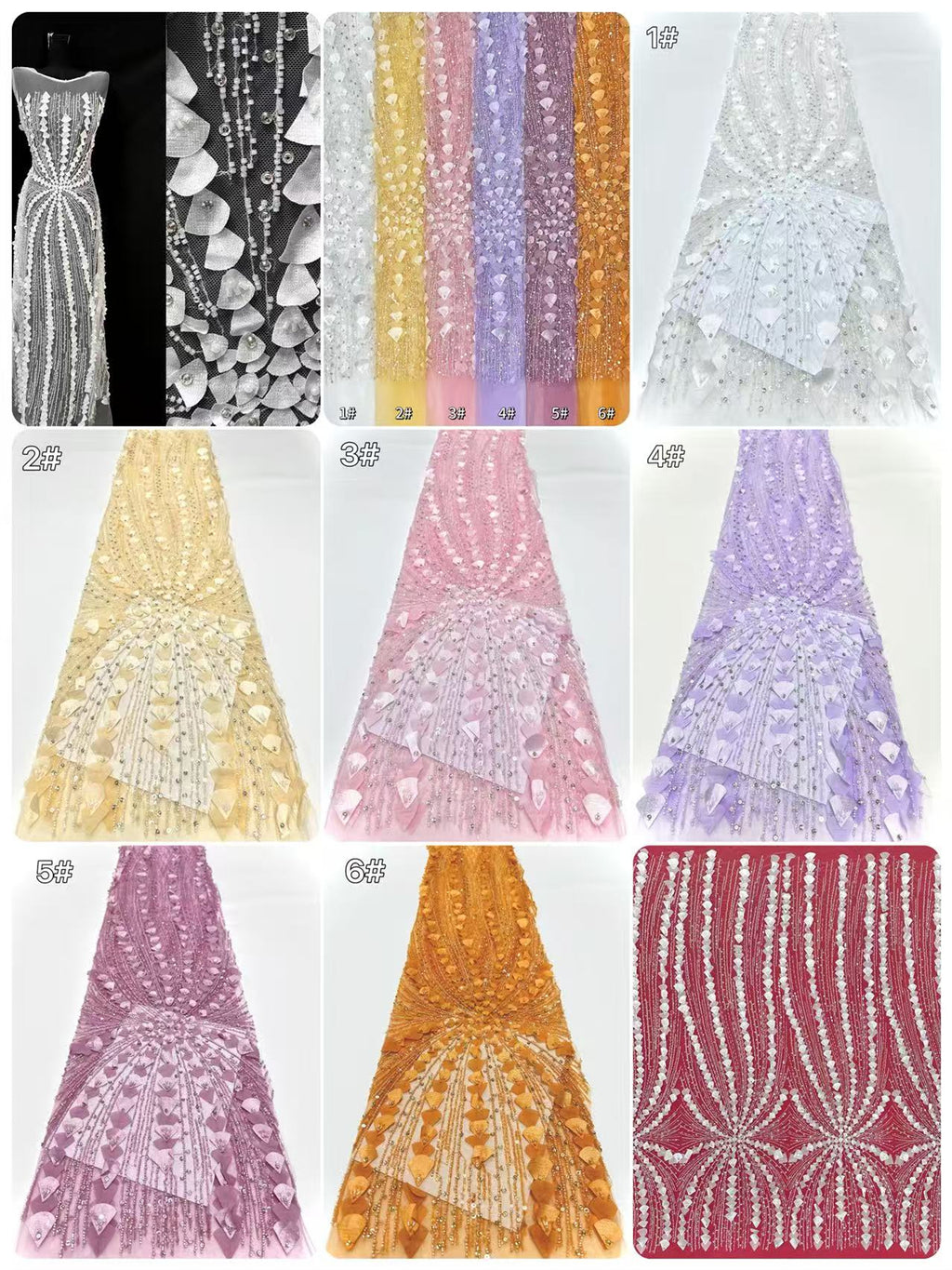 Beaded Lace BLS6018#