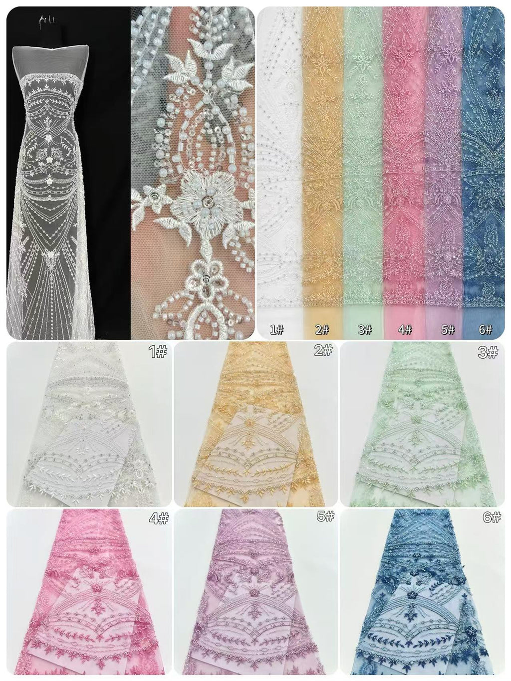 Beaded Lace BLS6019#