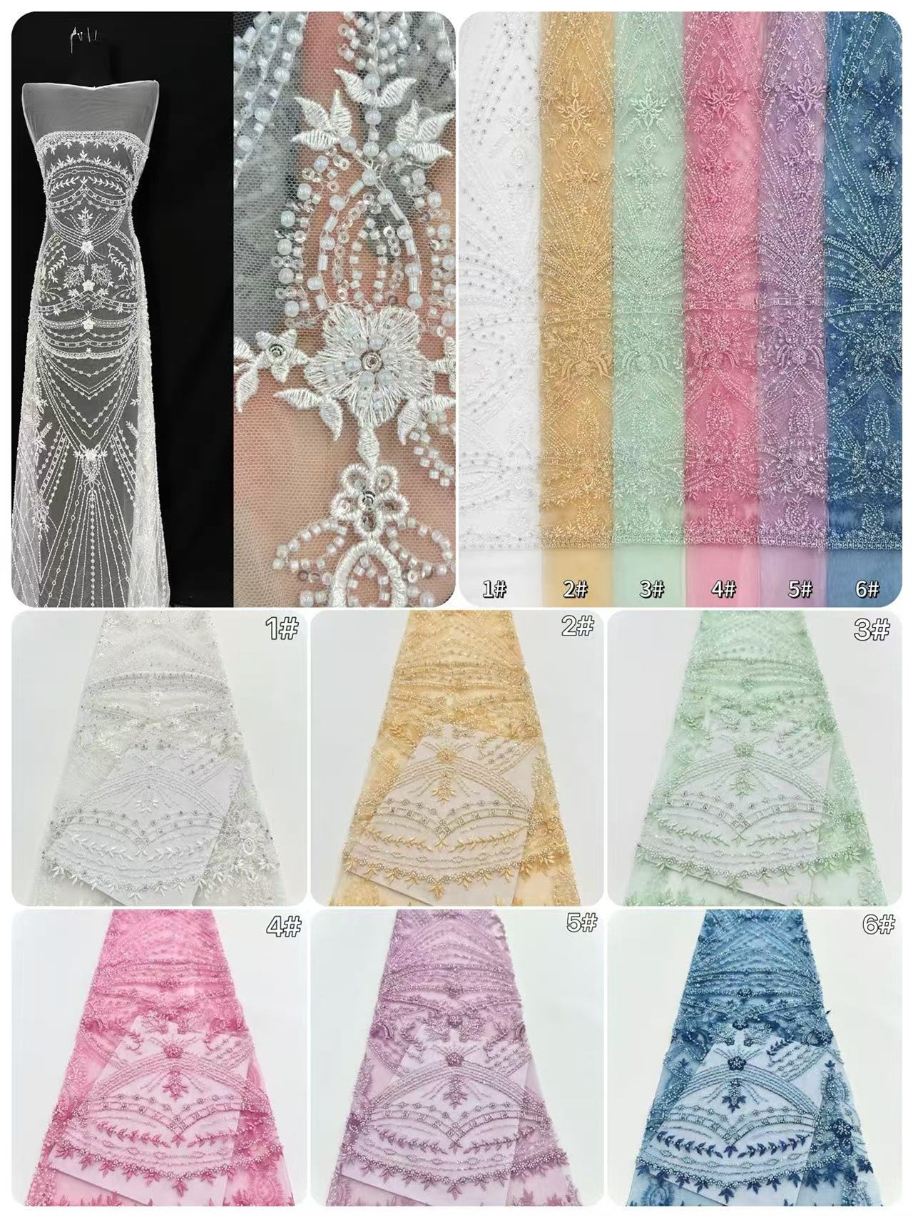 Beaded Lace BLS6019#