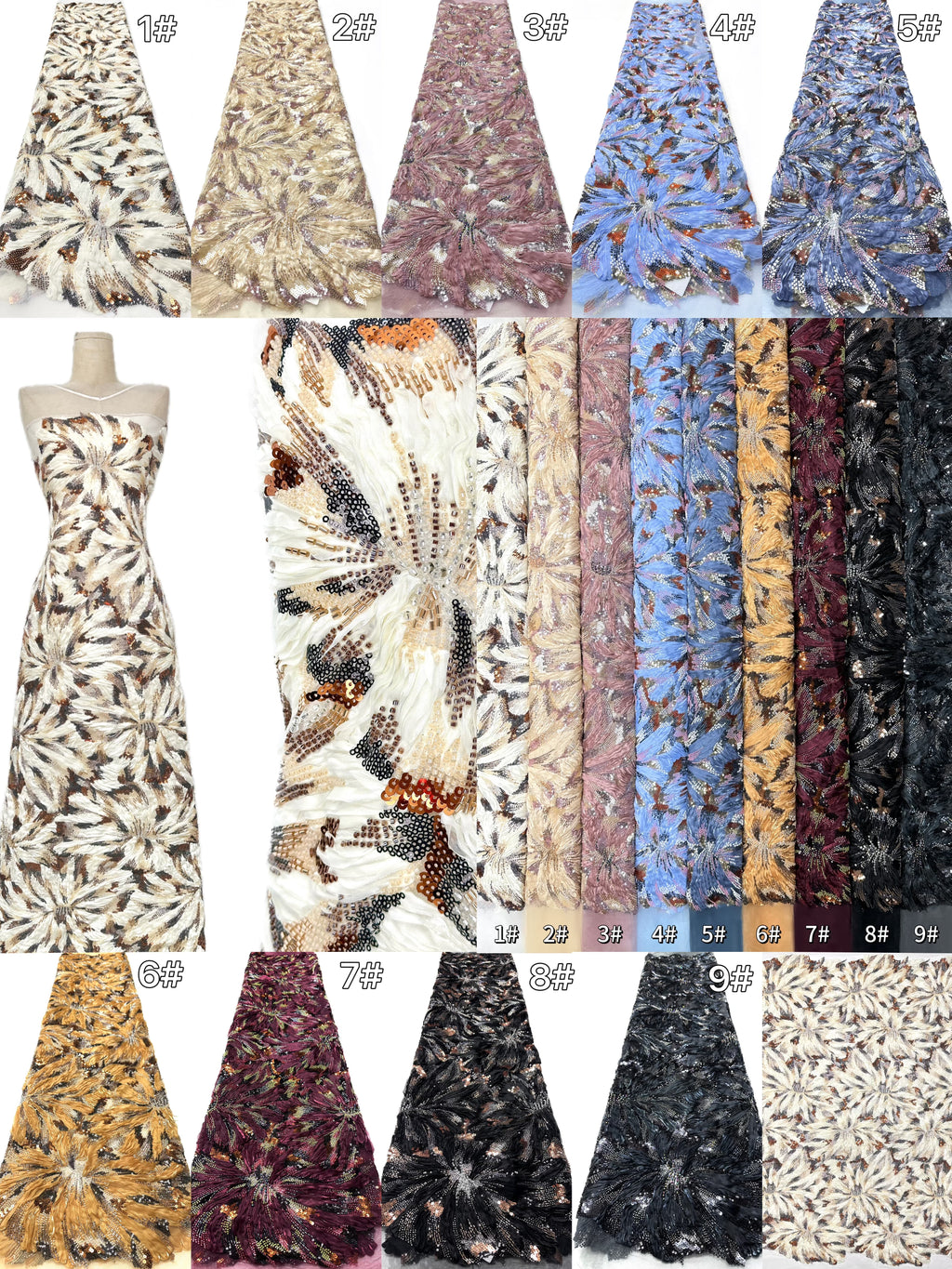 Beaded Lace.BLS6045#