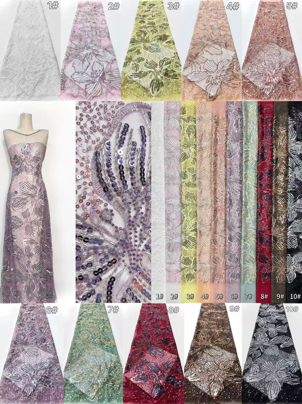 Beaded Lace.BLS6058#