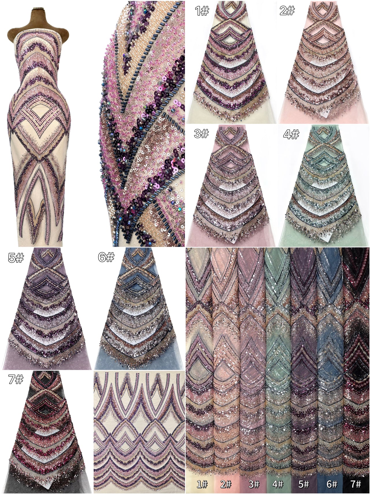 Beaded LaceBLS6074#