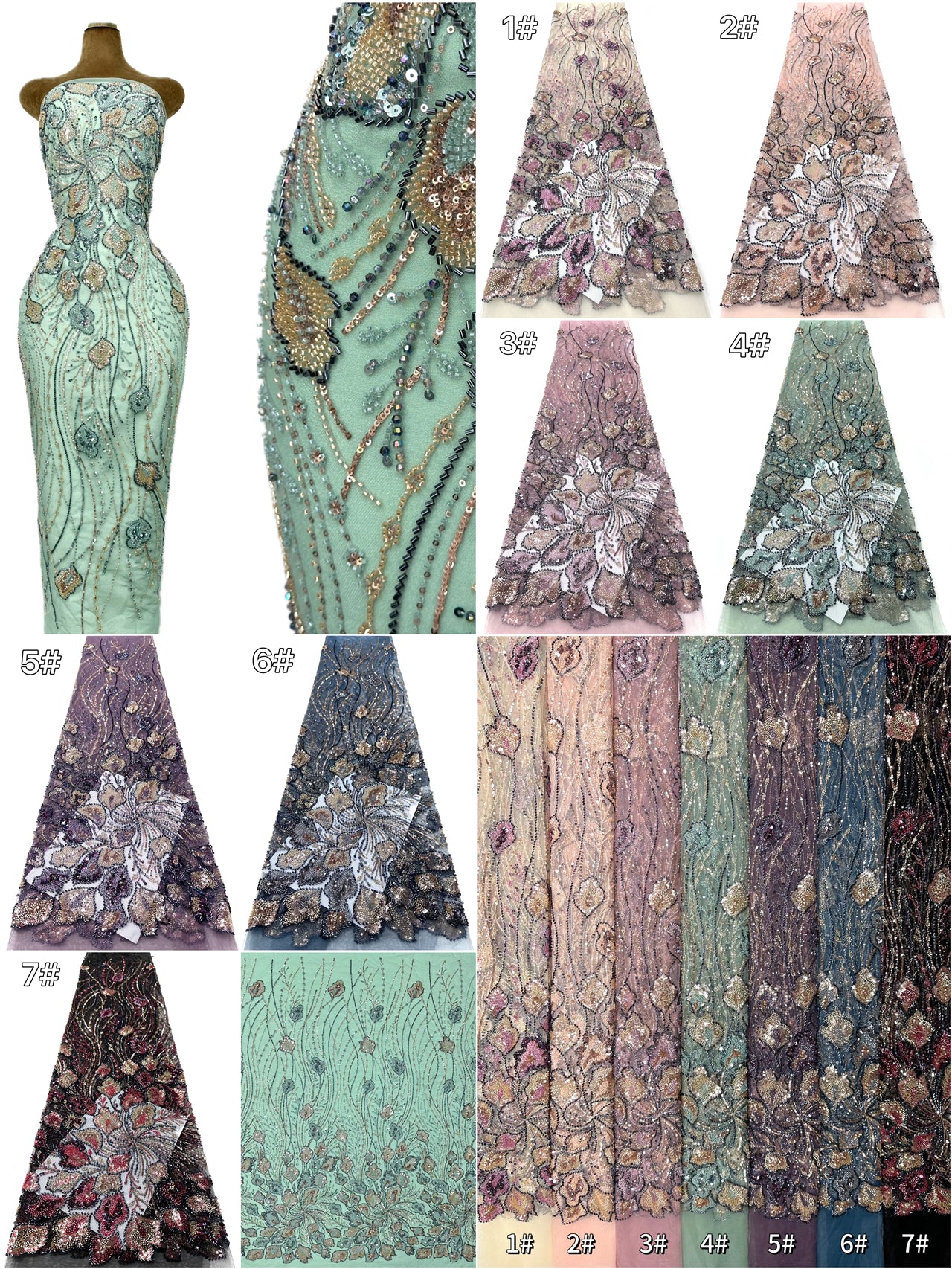 Beaded LaceBLS6075#