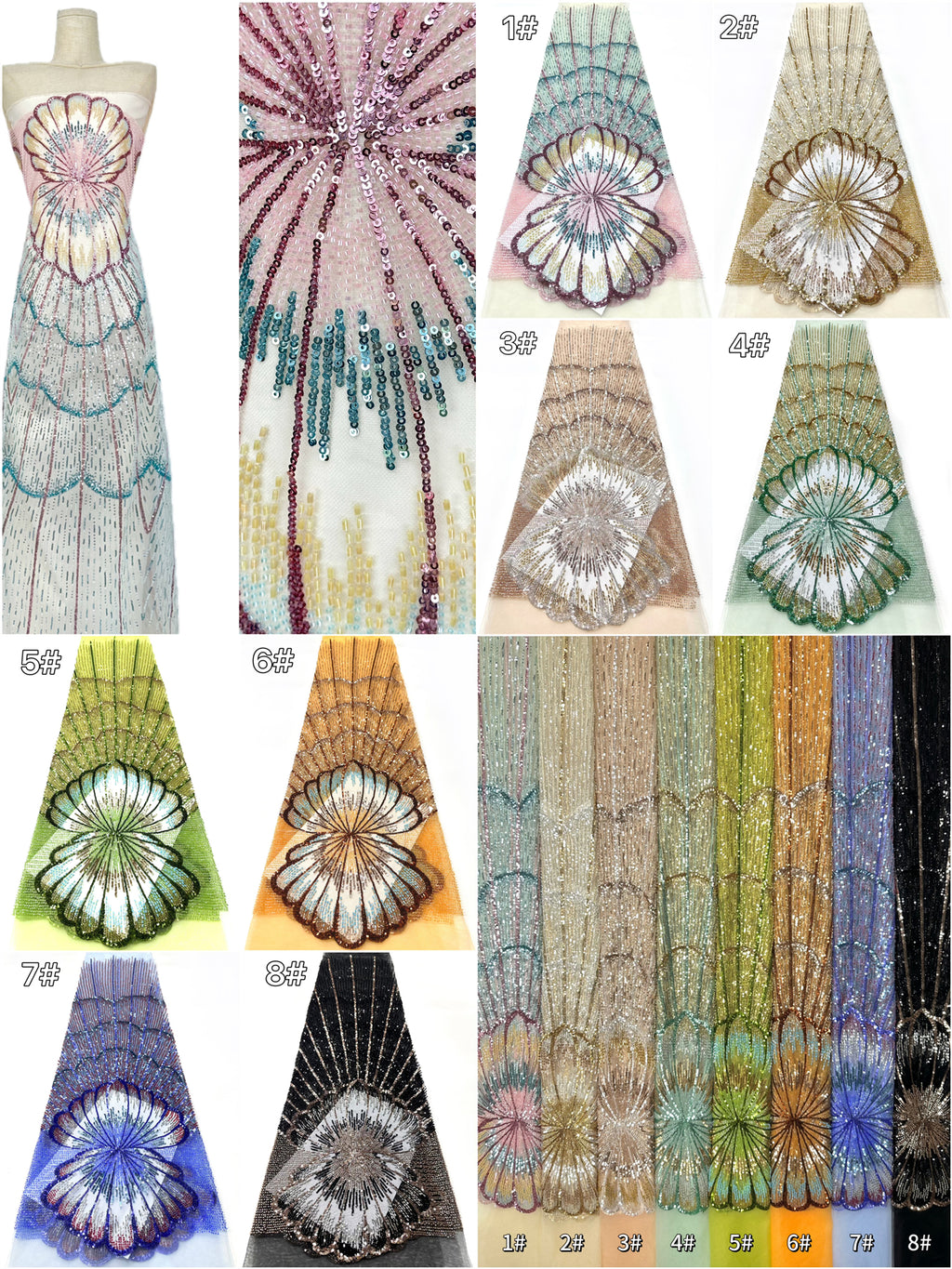 Beaded LaceBLS6077#