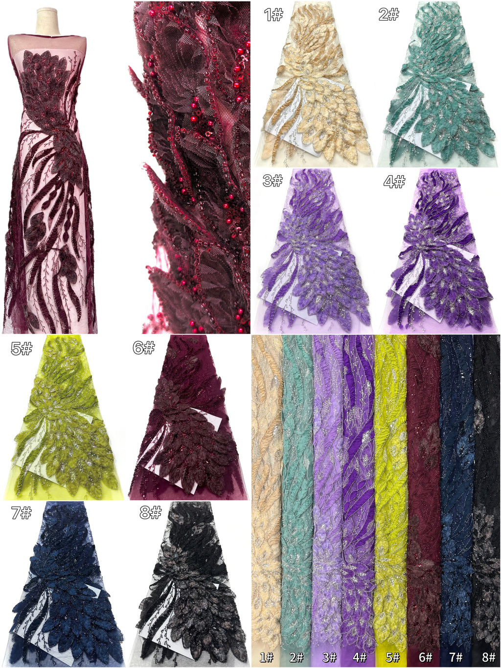 Beaded Lace.BLS6098#