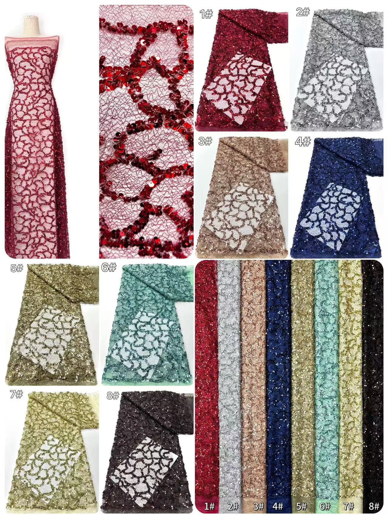 Beaded Lace.BLS6124#