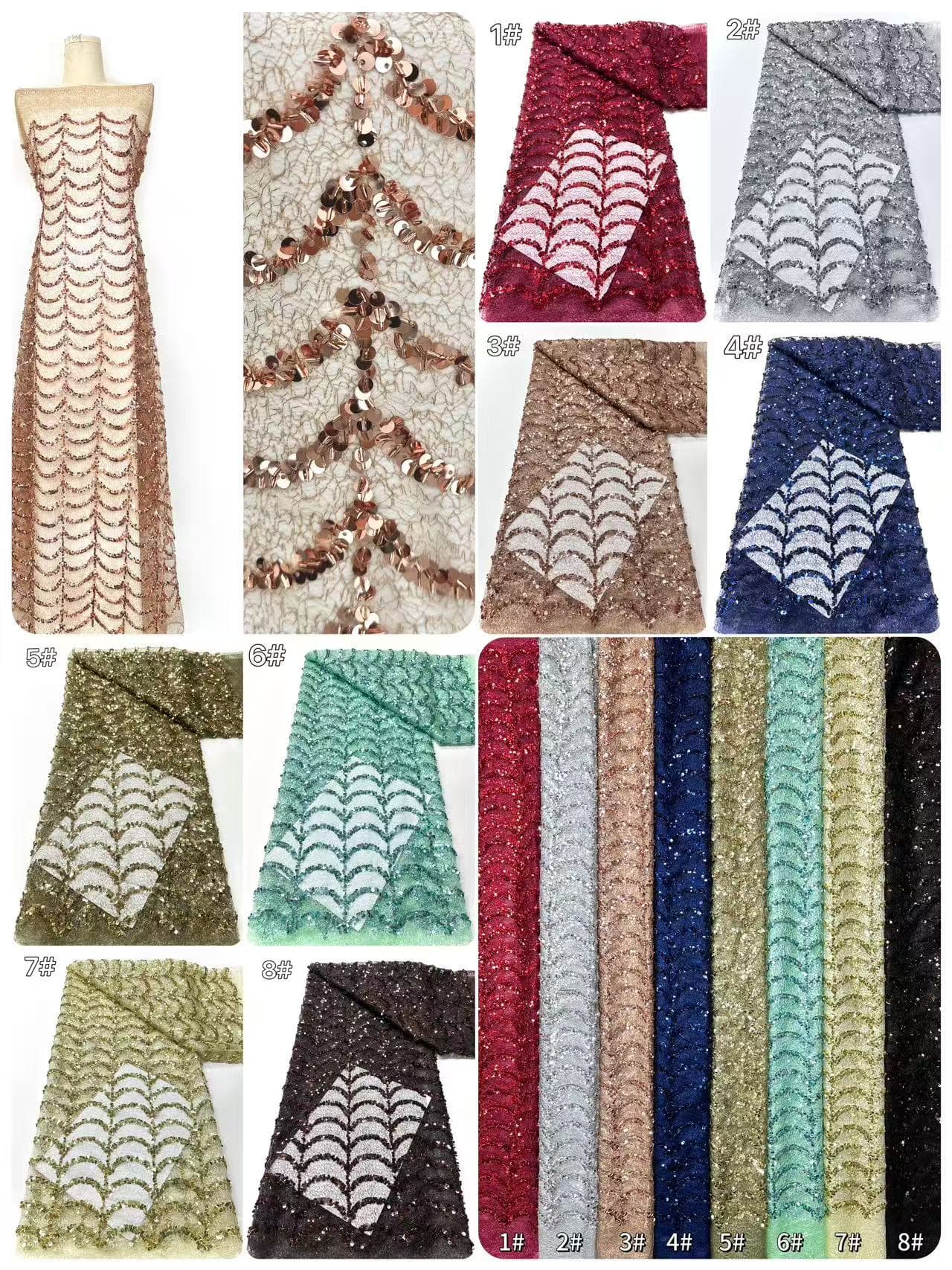 Beaded Lace.BLS6125#