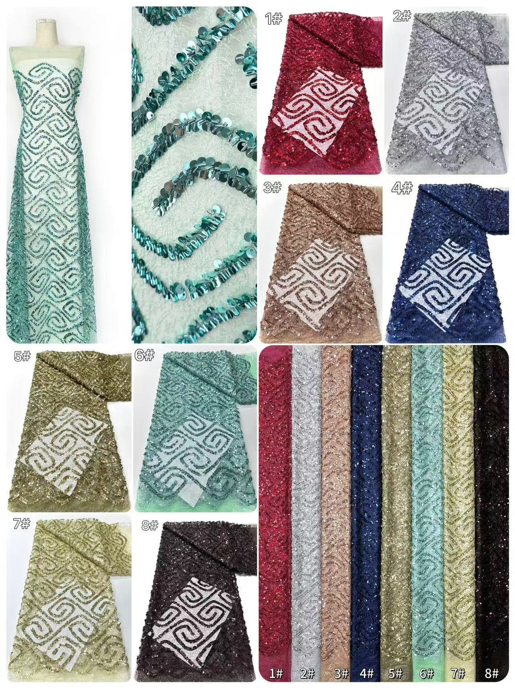 Beaded Lace.BLS6126#