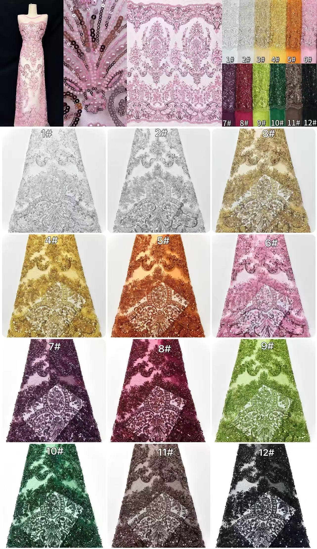 Beaded Lace.BLS6157#