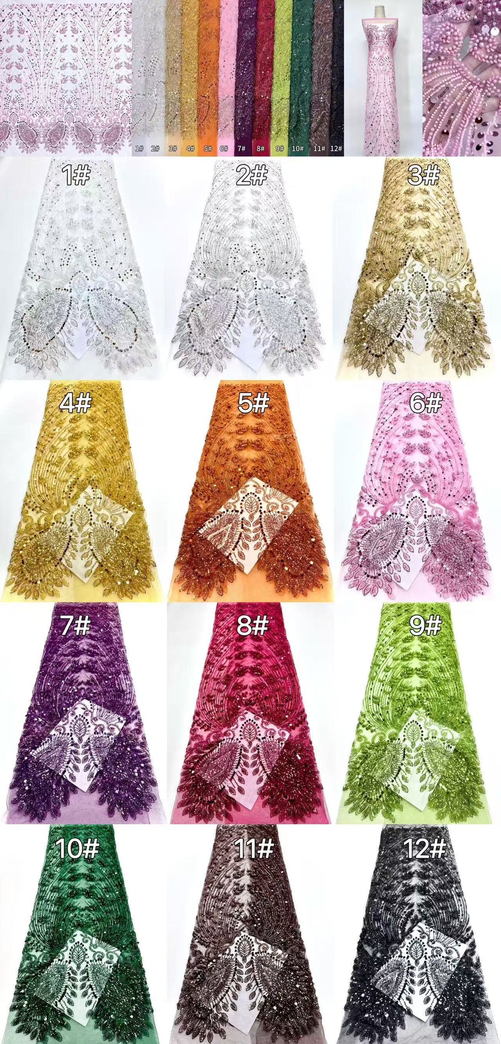 Beaded Lace.BLS6158#