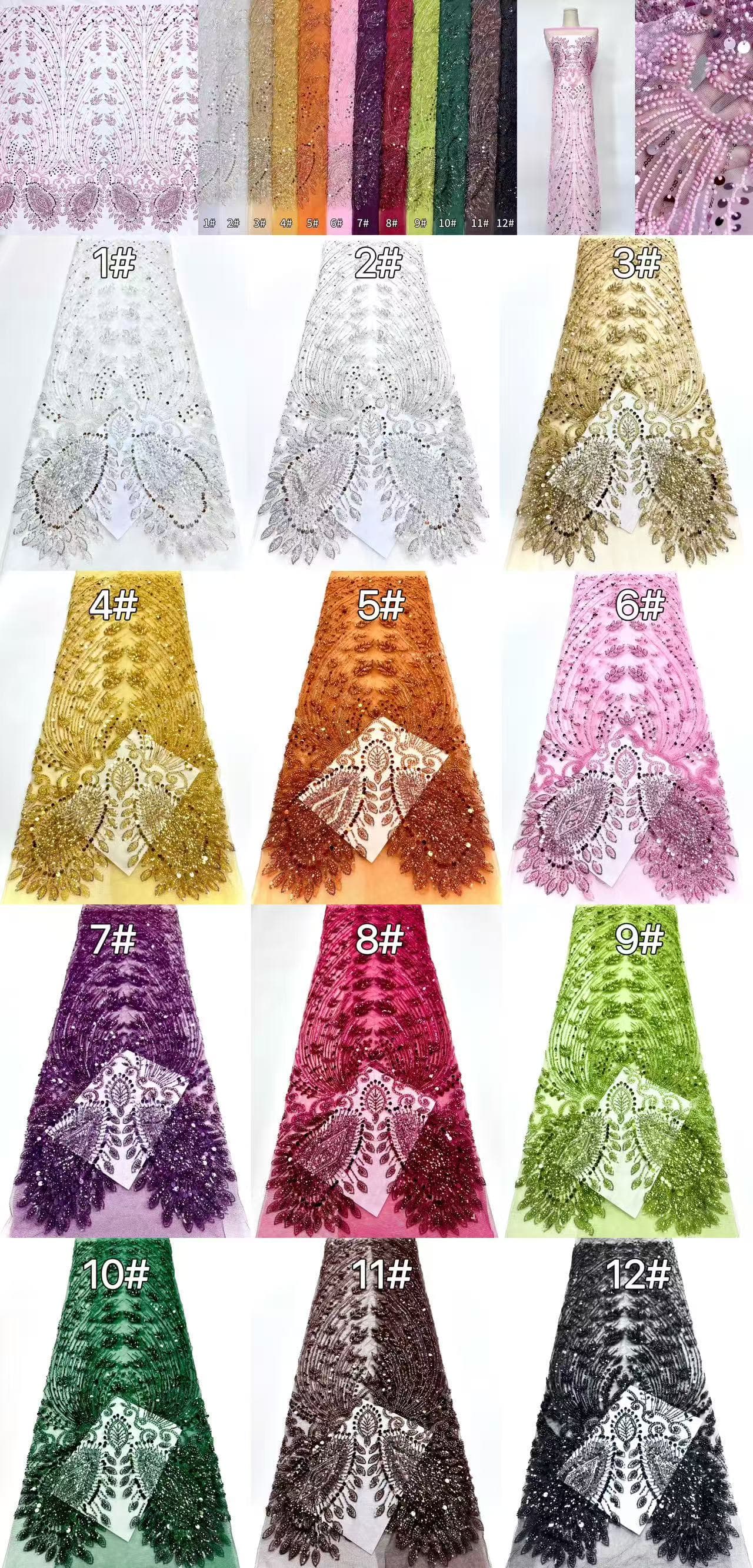 Beaded Lace.BLS6158#