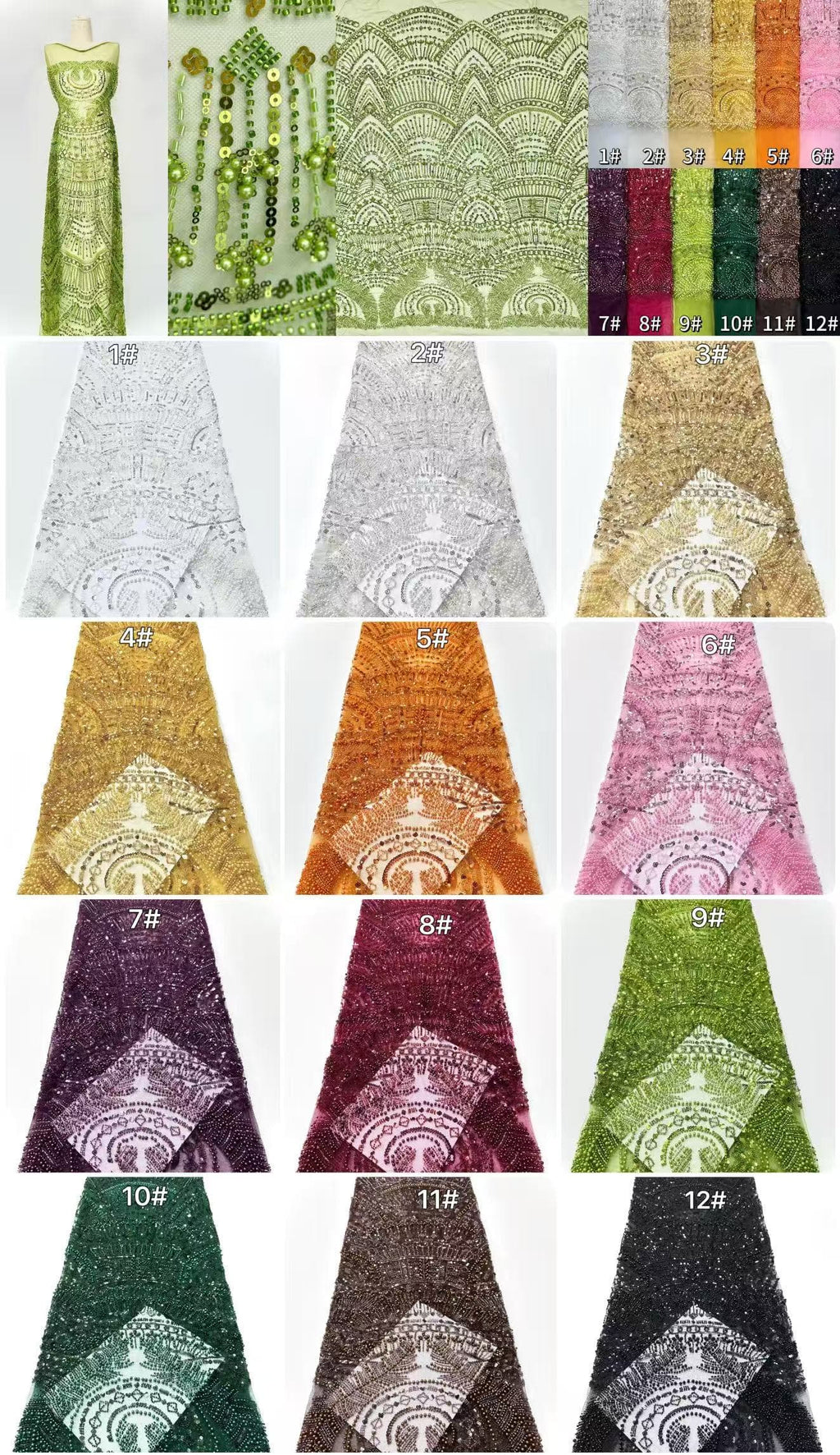 Beaded Lace.BLS6160#