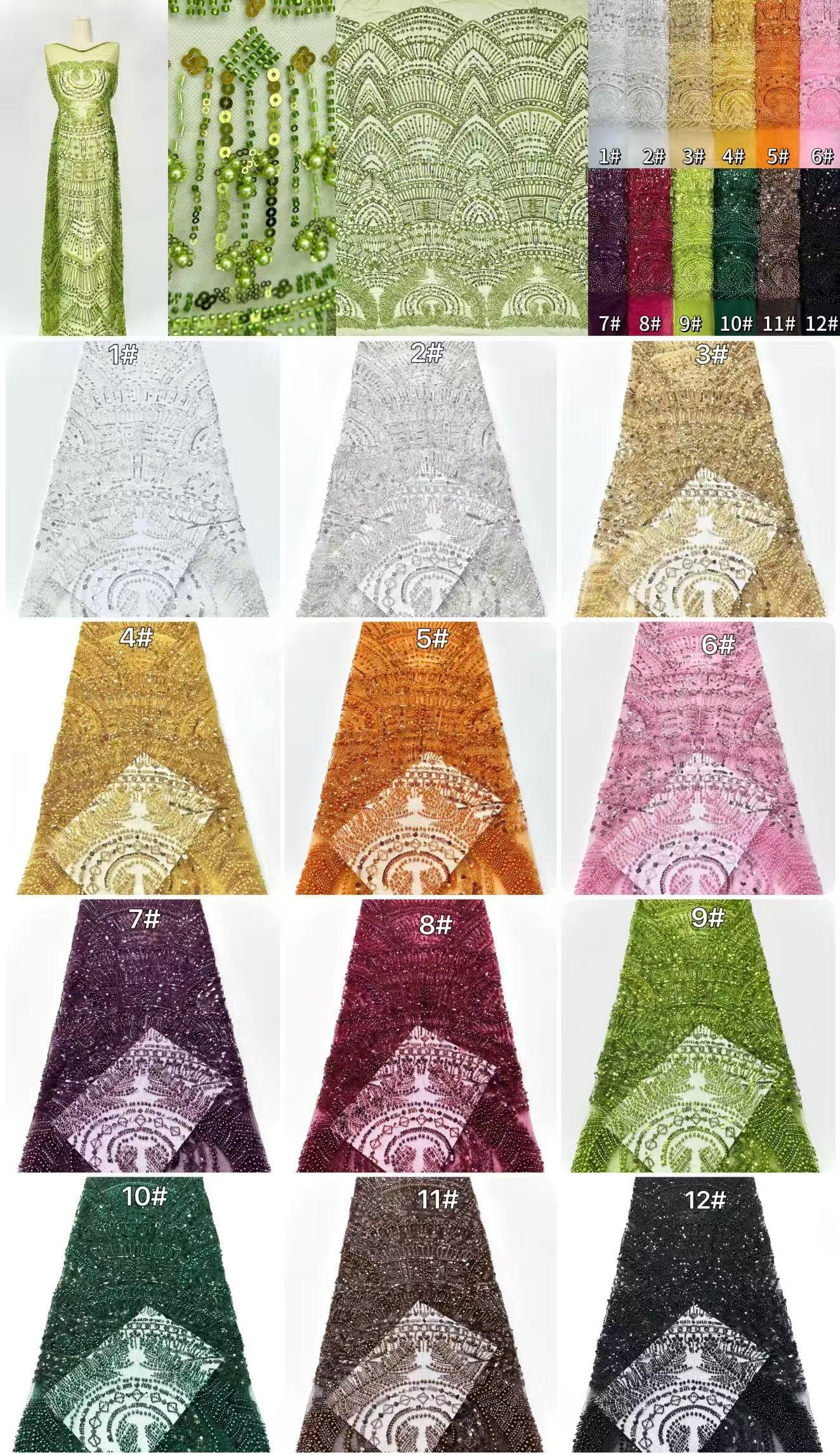 Beaded Lace.BLS6160#