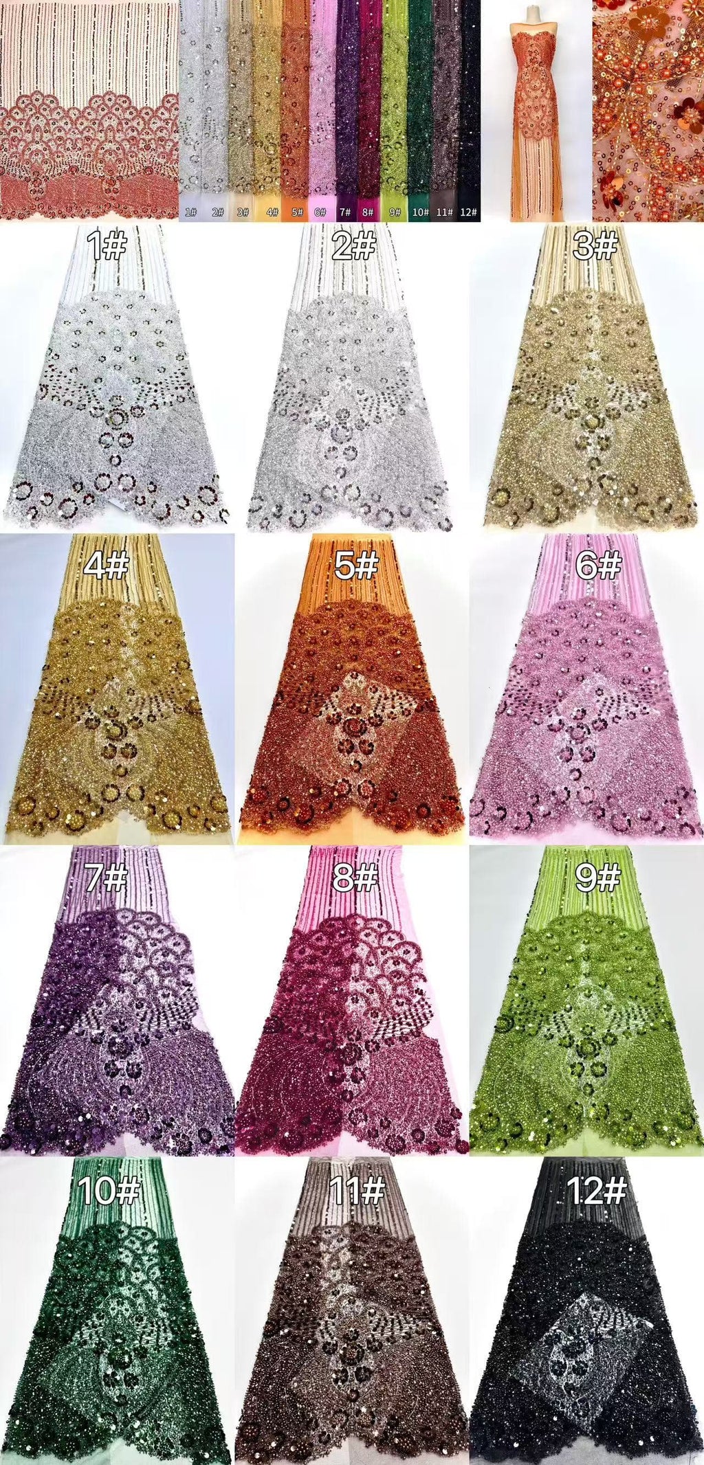 Beaded Lace.BLS6162#