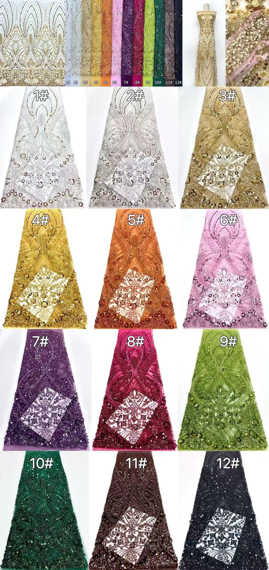 Beaded Lace.BLS6163#