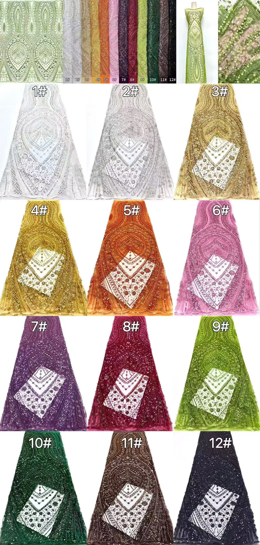 Beaded Lace.BLS6164#
