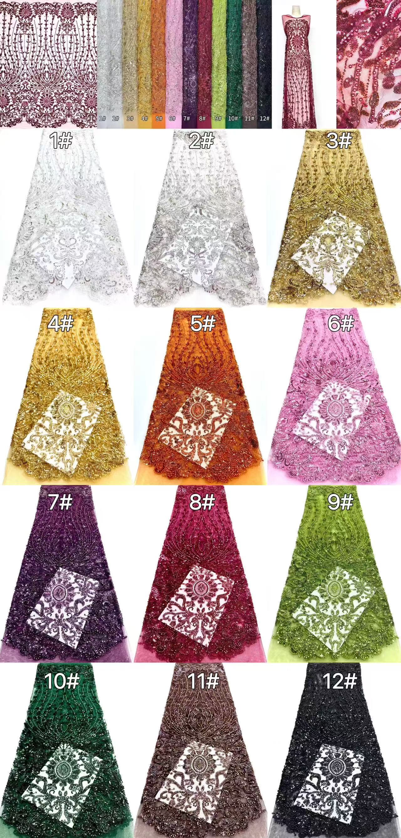 Beaded Lace.BLS6165#