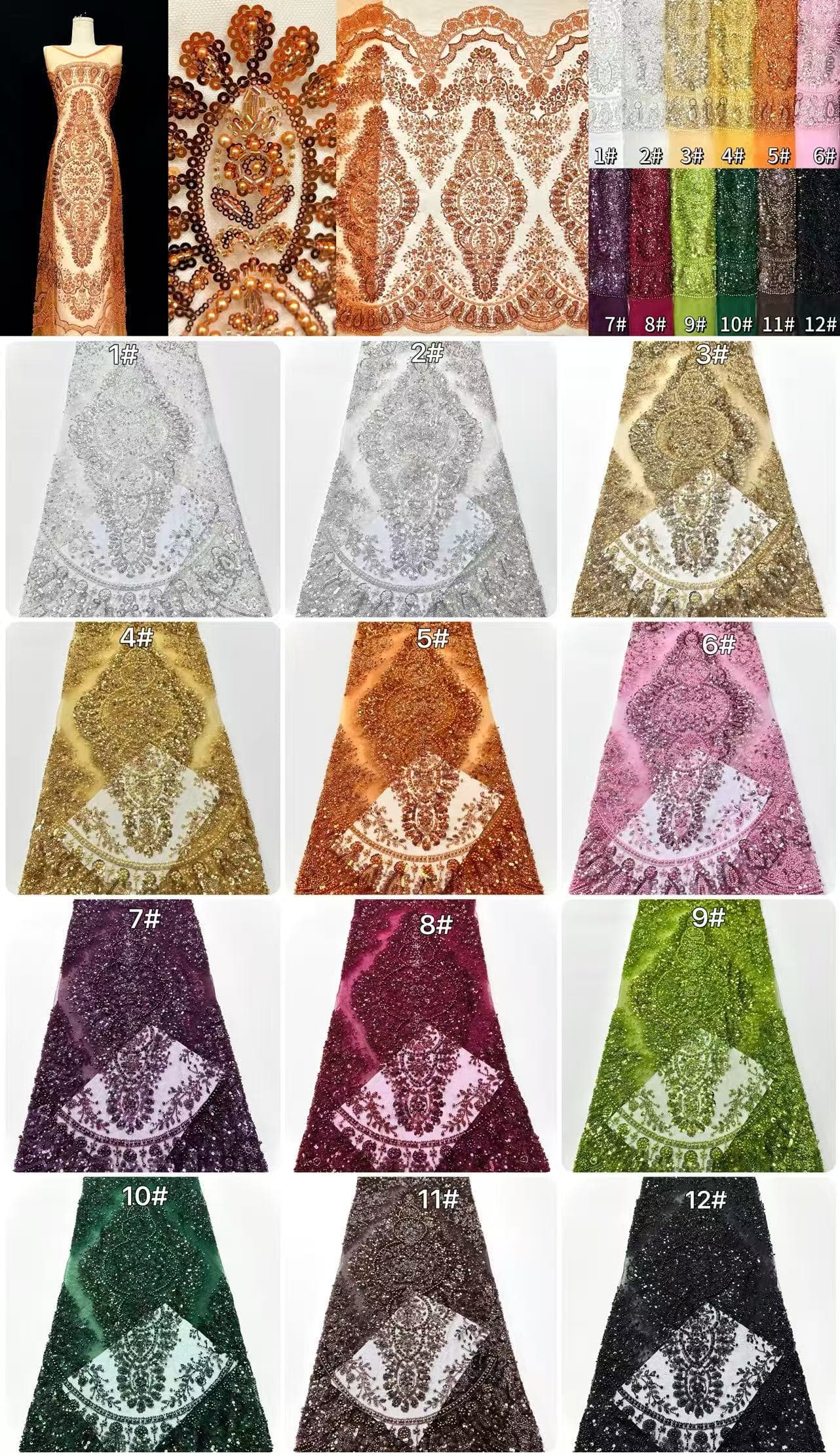 Beaded Lace.BLS6167#