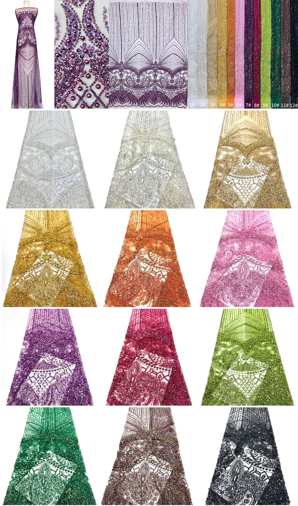 Beaded Lace.BLS6172#