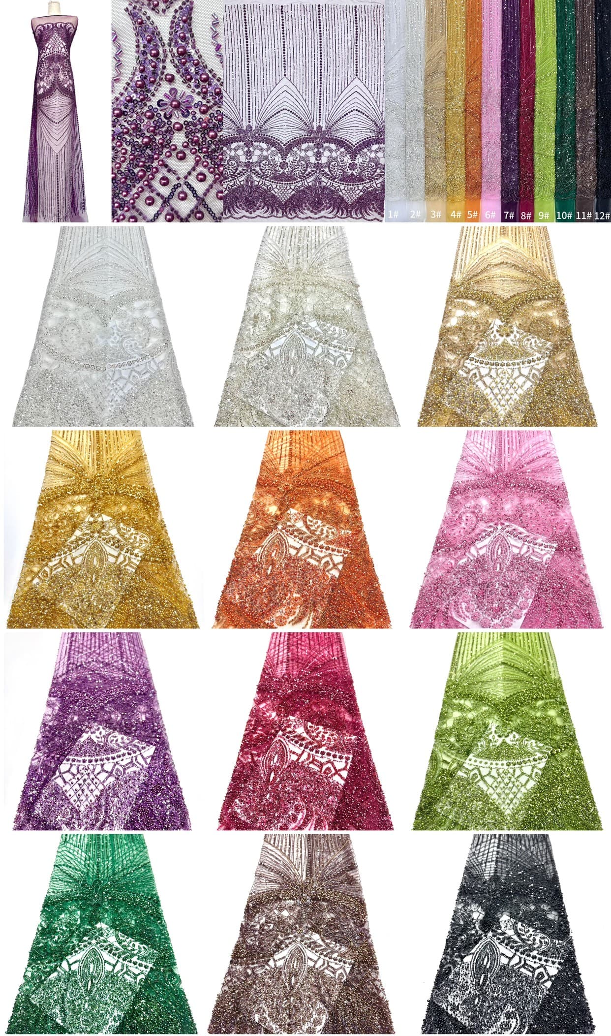 Beaded Lace.BLS6172#