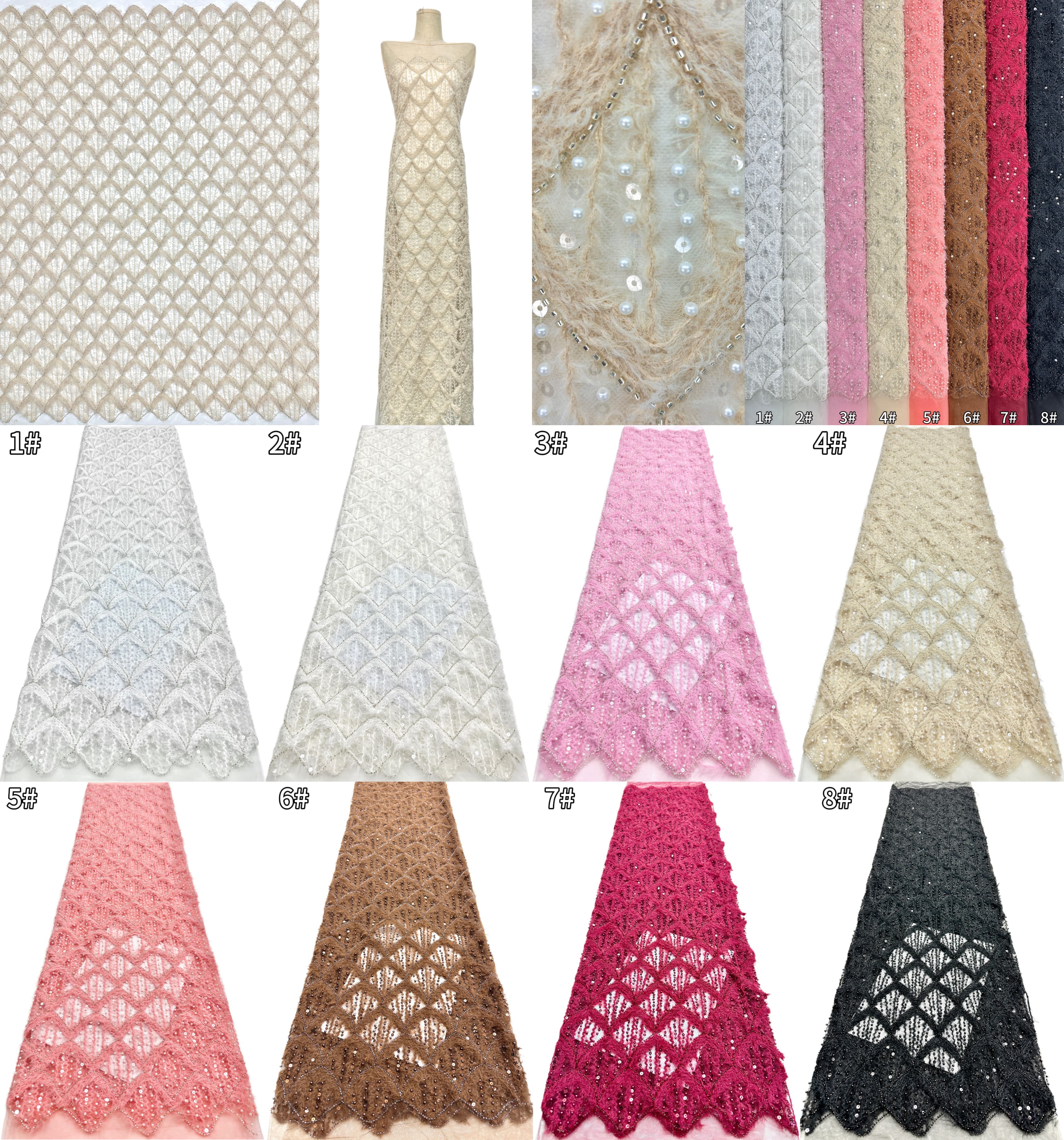 Beaded Lace.BLS6193#