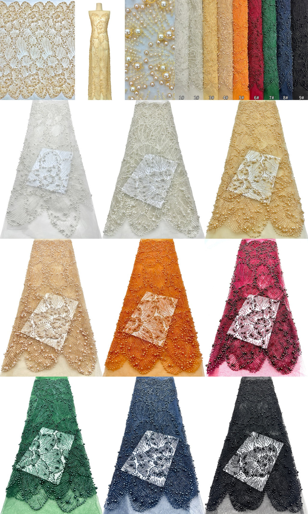 Beaded Lace.BLS6202#