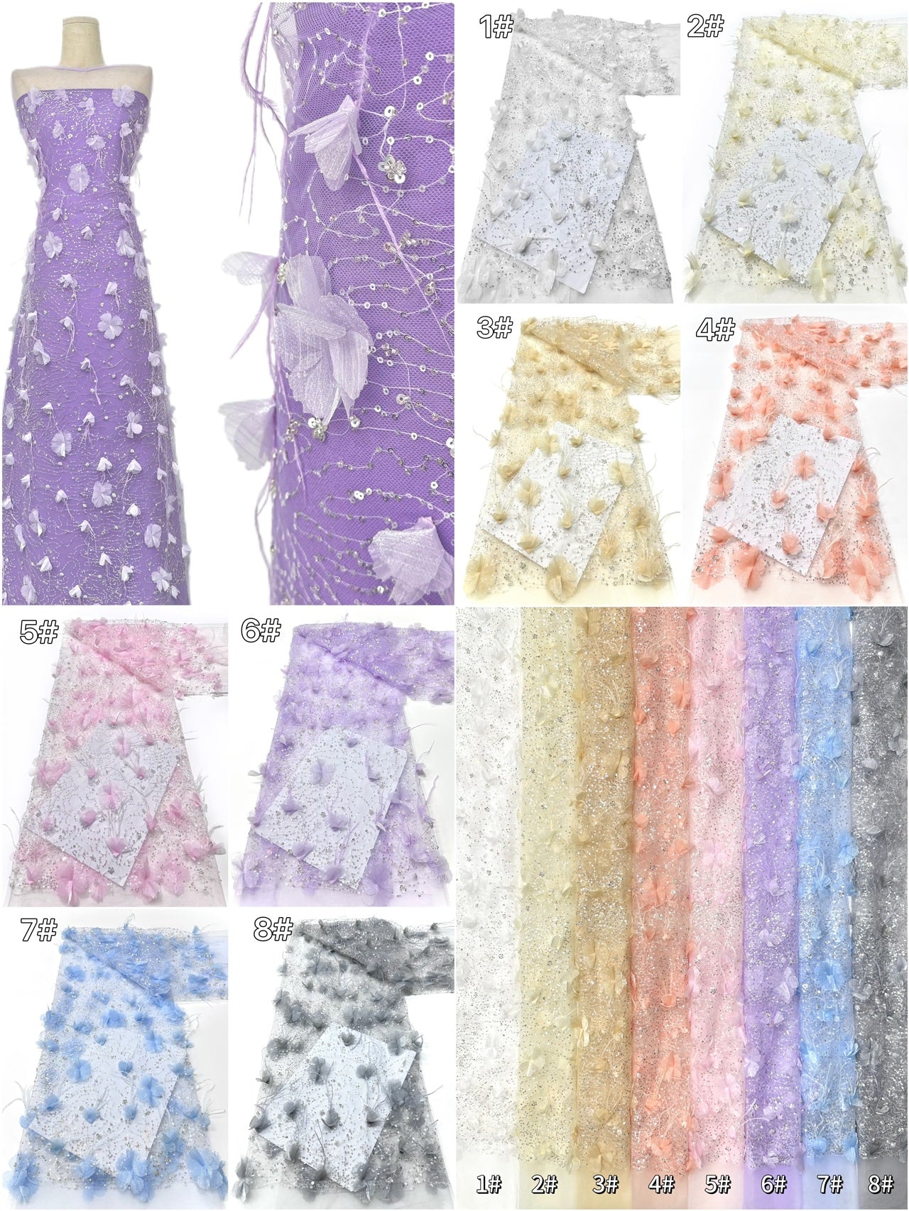 Beaded Lace.BLS6204#