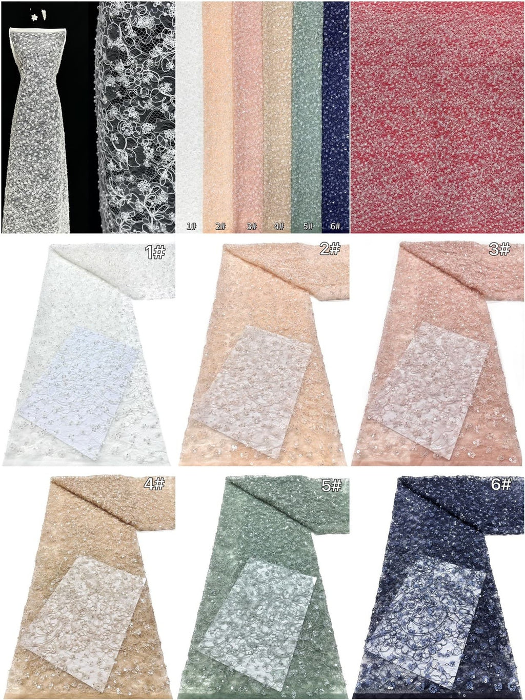 Beaded Lace.BLS6205#