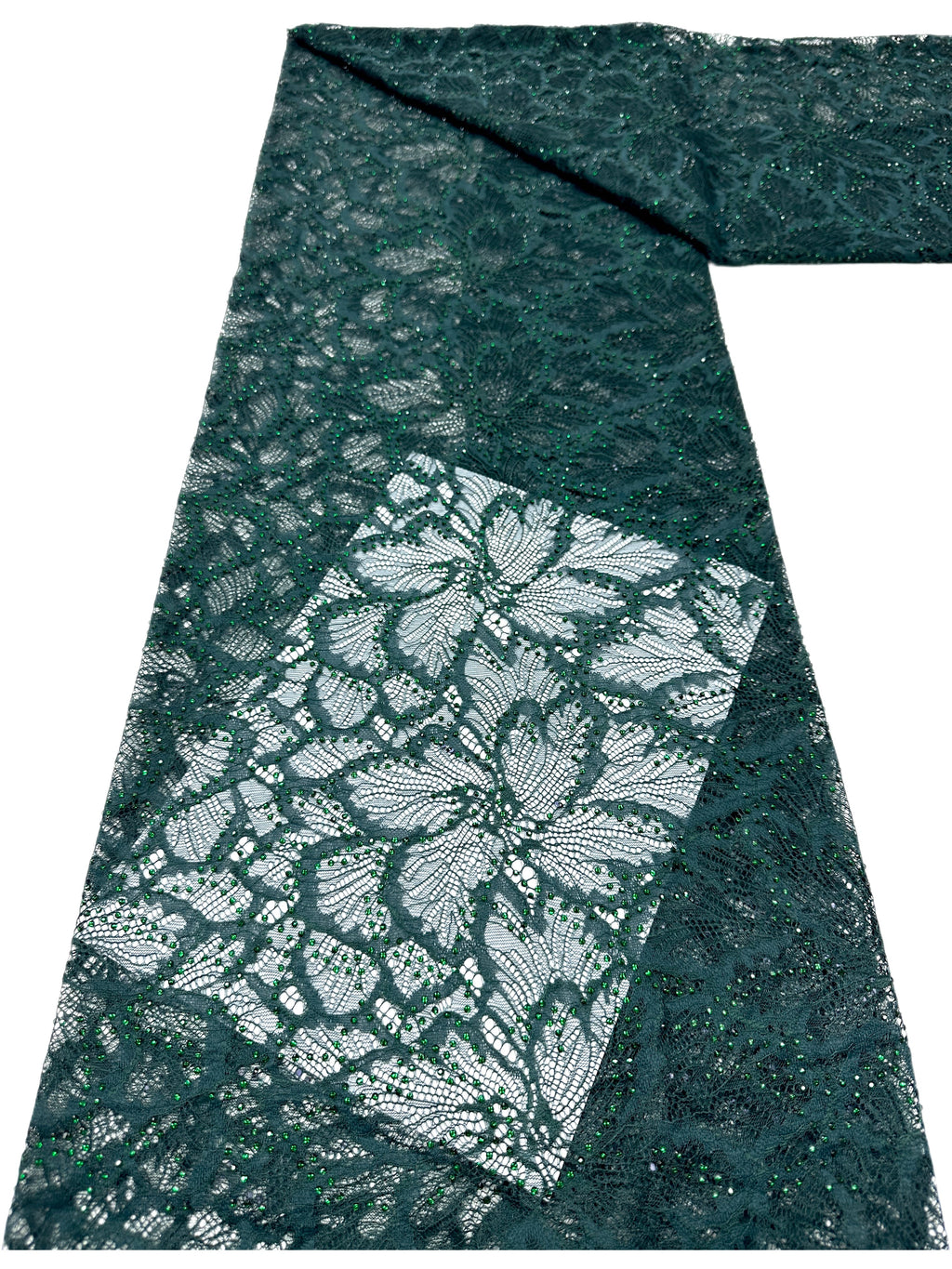 Gold Beaded Embroidered Lace Fabric Allover Floral Leaf Vine Tulle Lace for Wedding Bridal Evening Dress BLS6537#