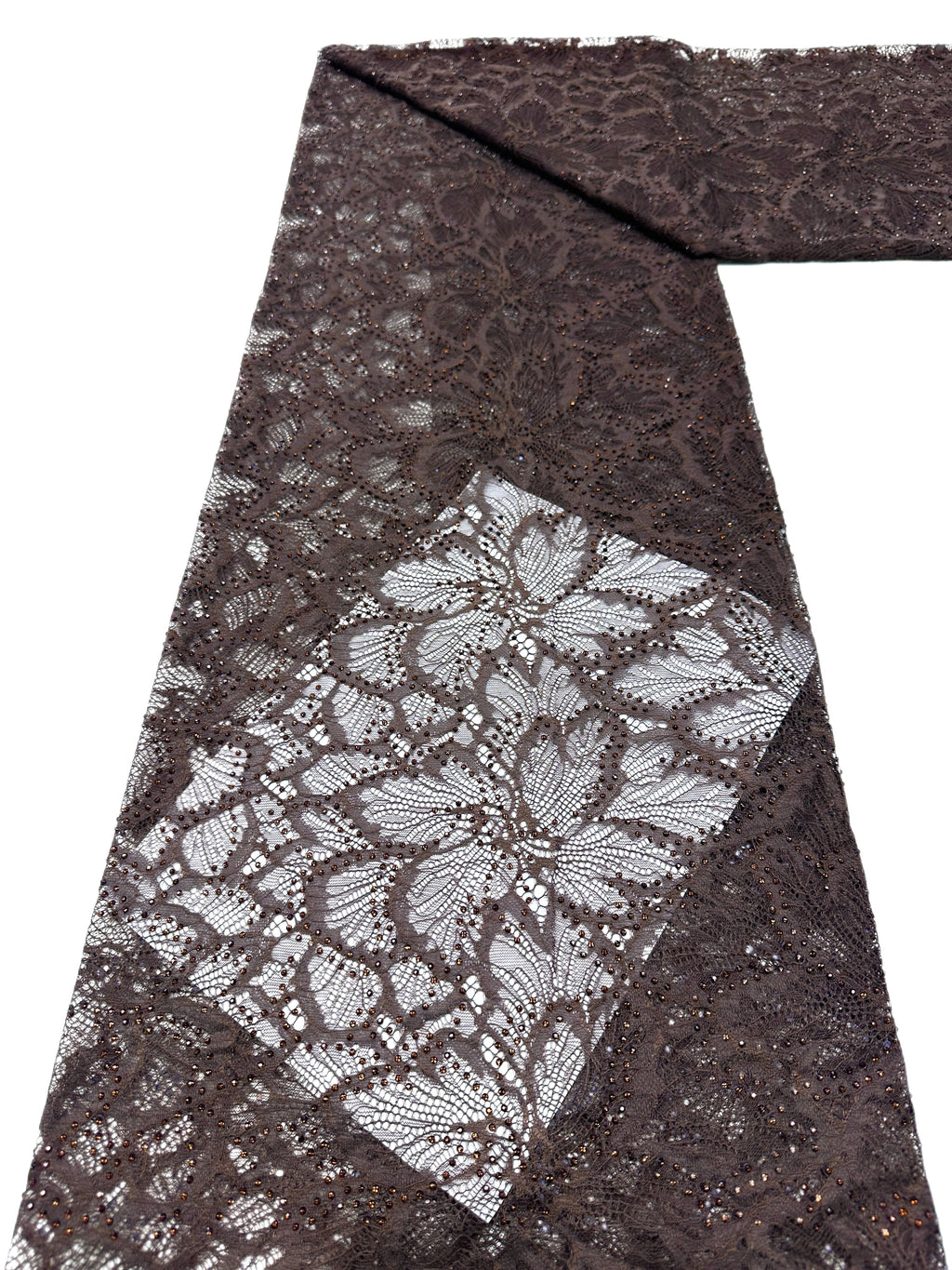 Gold Beaded Embroidered Lace Fabric Allover Floral Leaf Vine Tulle Lace for Wedding Bridal Evening Dress BLS6537#