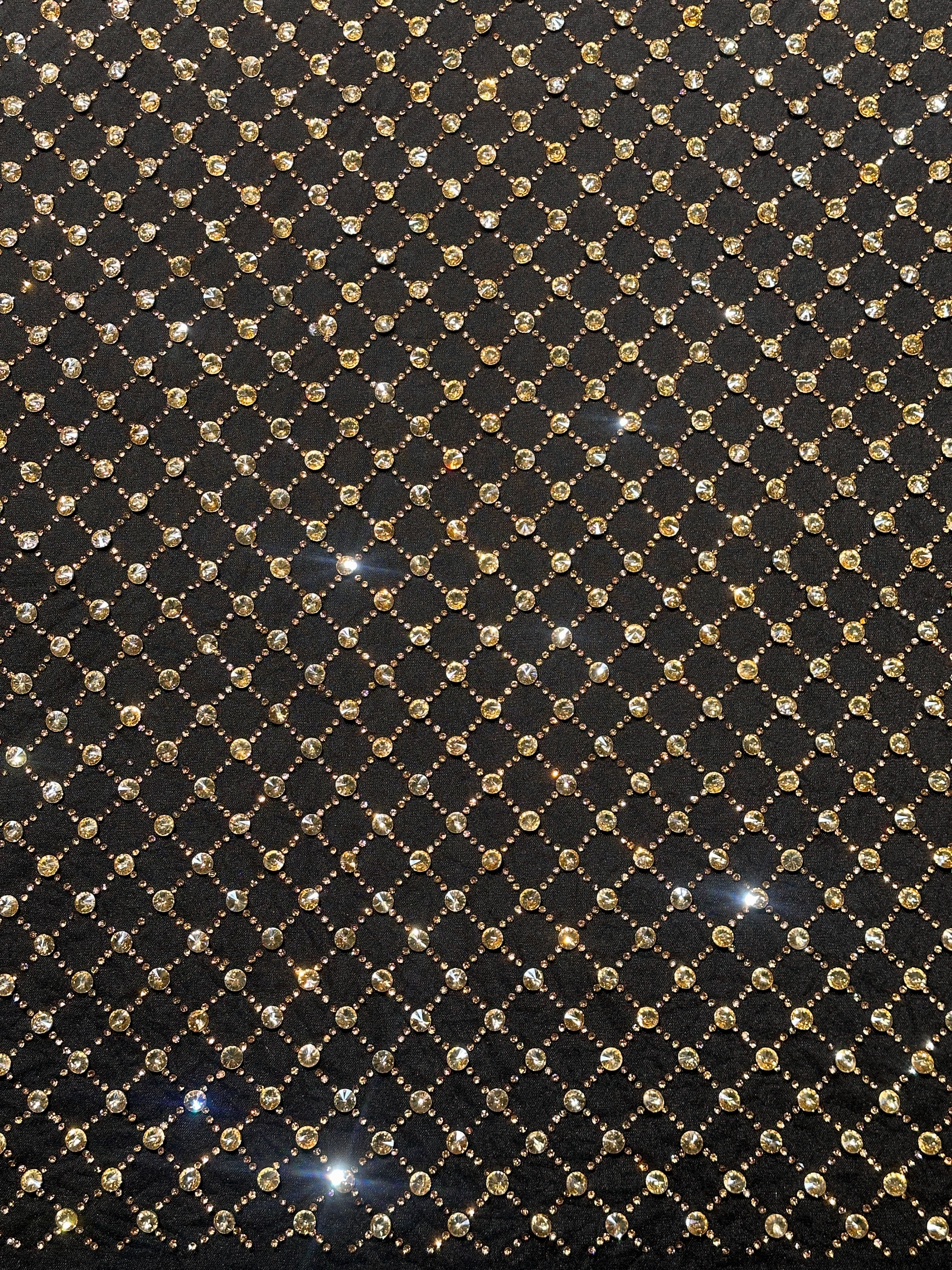 Geometric Beaded Diamond Mesh Lace Fabric for Wedding Dresses, Evening Gowns, Prom Dresses and Stage Costumes BLS6544#
