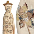 Sequined and Beaded Floral Embroidered Lace Fabric Leaf Vine Lace for Wedding Dresses Evening Gowns BLS6561#