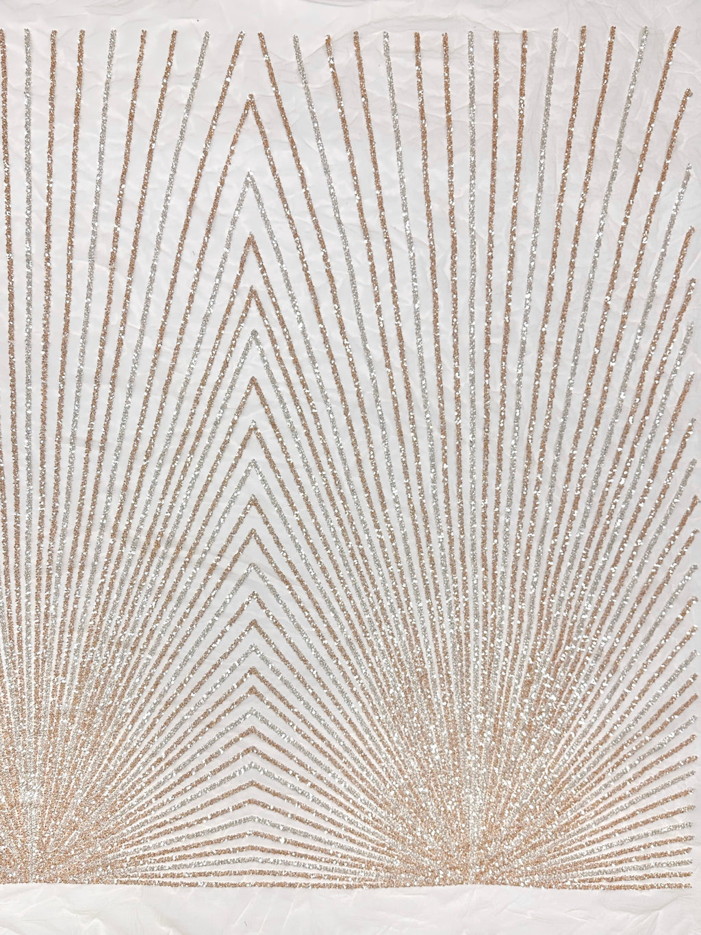 BLS6564#	Sequined and Beaded Geometric Lace Fabric for Wedding Dresses Evening Gowns Bridal Gowns