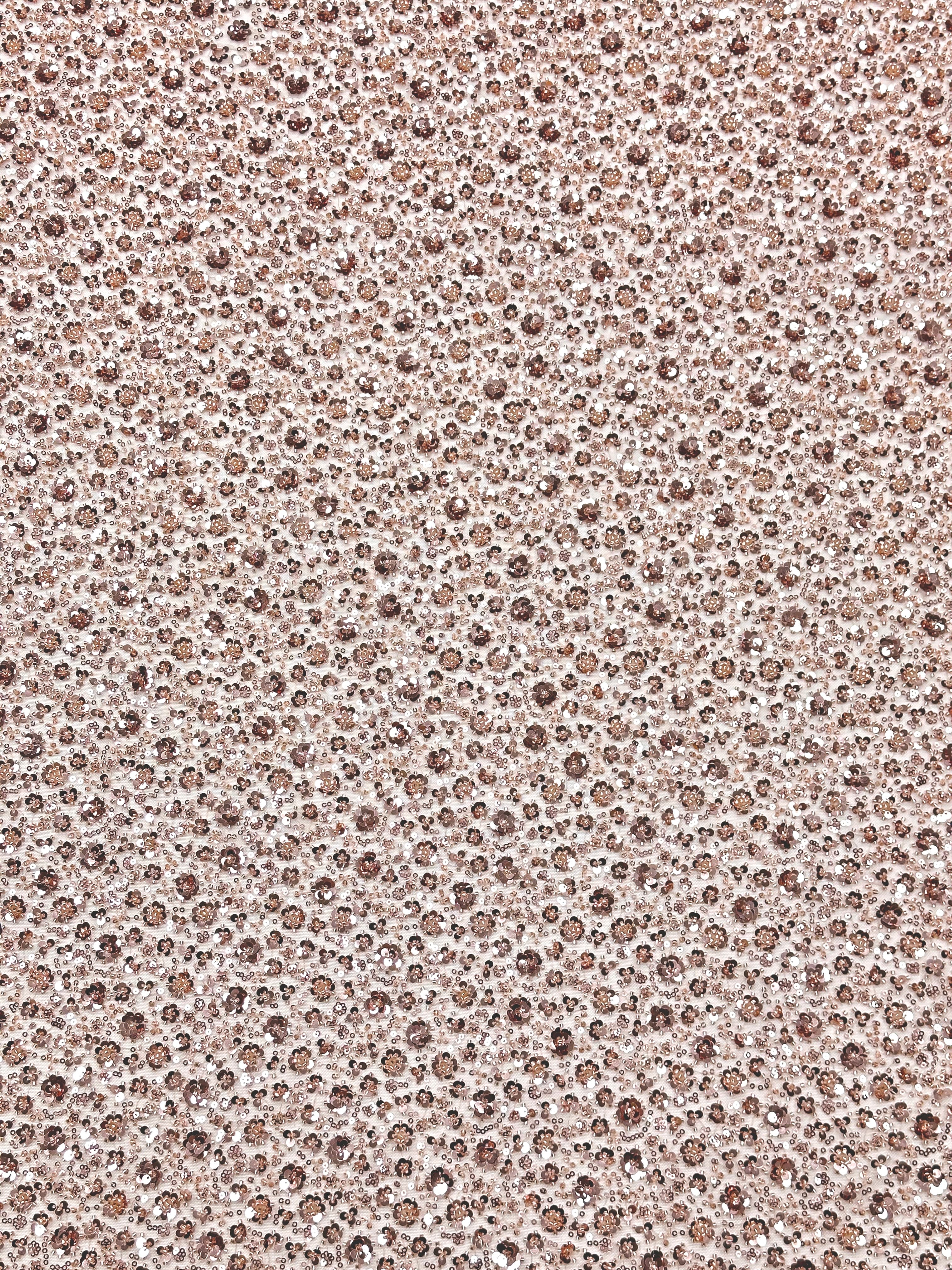 BLS6565#	Heavy Beaded Sequined Small Floral Lace Fabric Embroidered Tulle Lace for Wedding Dresses Bridal Gowns Evening Gowns