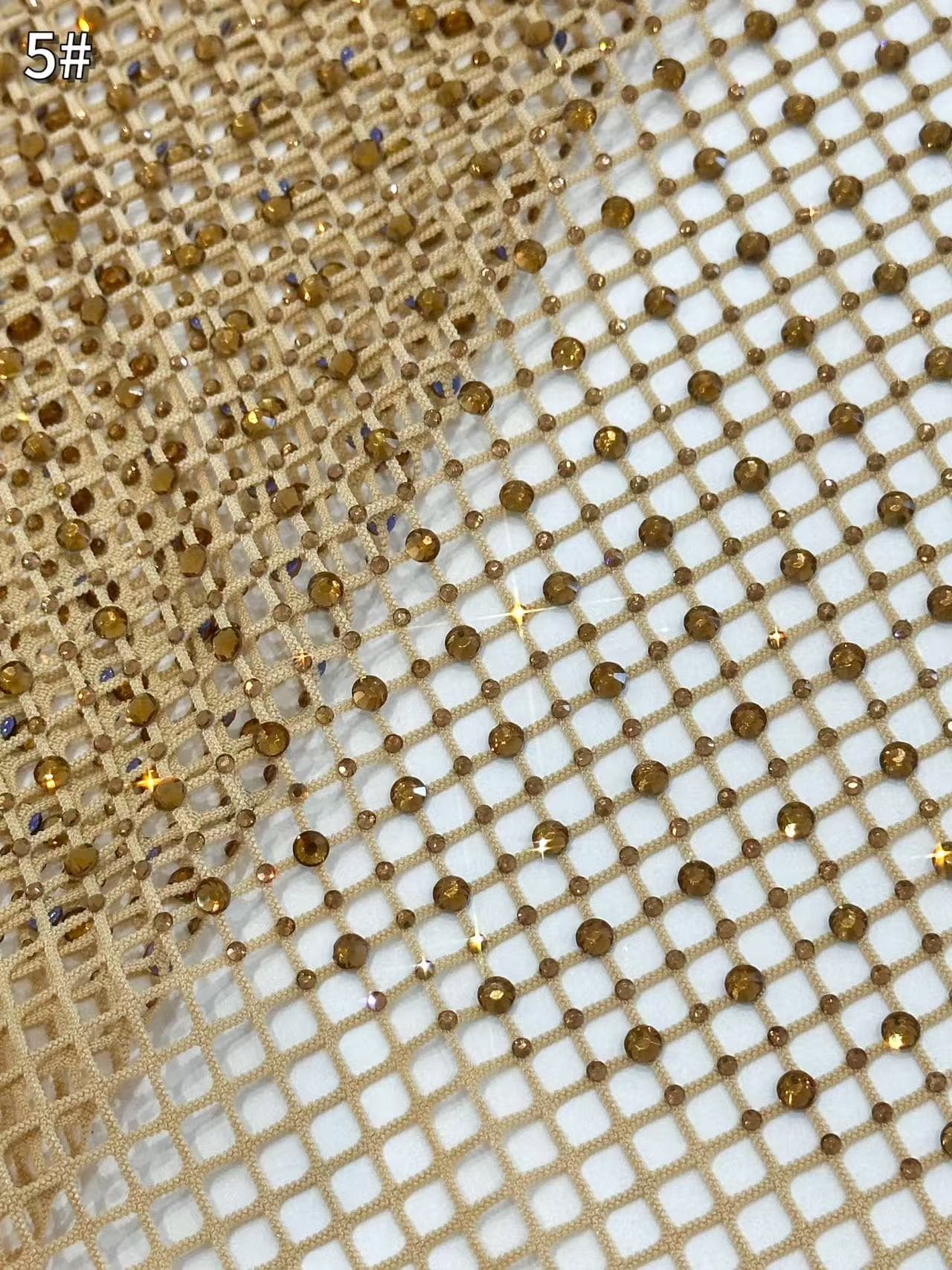 BLS6566#	Geometric Beaded Lace Fabric Diamond Pattern Sparkling Tulle Lace for Wedding Dresses Bridal Gowns Evening Gowns