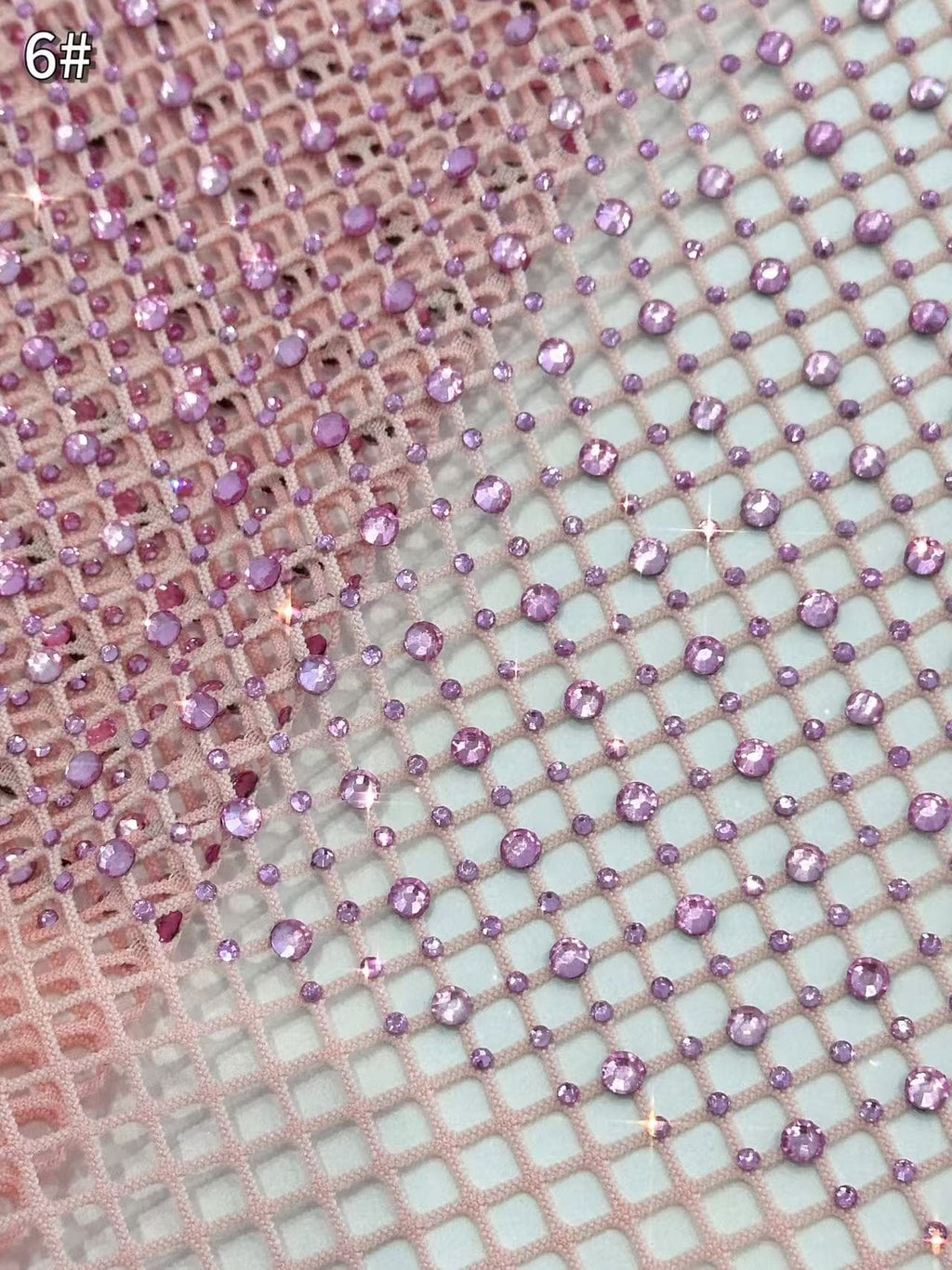 BLS6566#	Geometric Beaded Lace Fabric Diamond Pattern Sparkling Tulle Lace for Wedding Dresses Bridal Gowns Evening Gowns