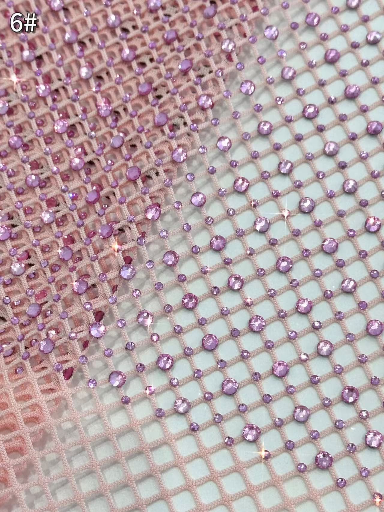 BLS6566#	Geometric Beaded Lace Fabric Diamond Pattern Sparkling Tulle Lace for Wedding Dresses Bridal Gowns Evening Gowns