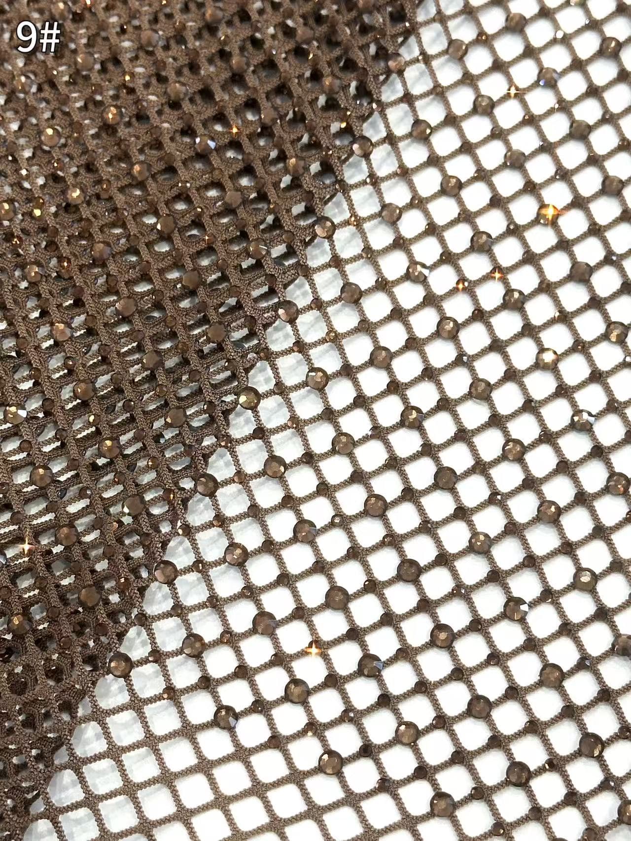 BLS6566#	Geometric Beaded Lace Fabric Diamond Pattern Sparkling Tulle Lace for Wedding Dresses Bridal Gowns Evening Gowns