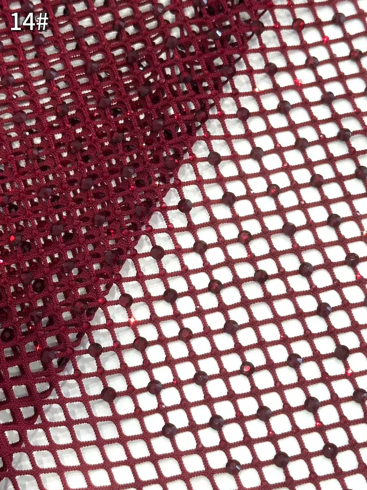 BLS6566#	Geometric Beaded Lace Fabric Diamond Pattern Sparkling Tulle Lace for Wedding Dresses Bridal Gowns Evening Gowns