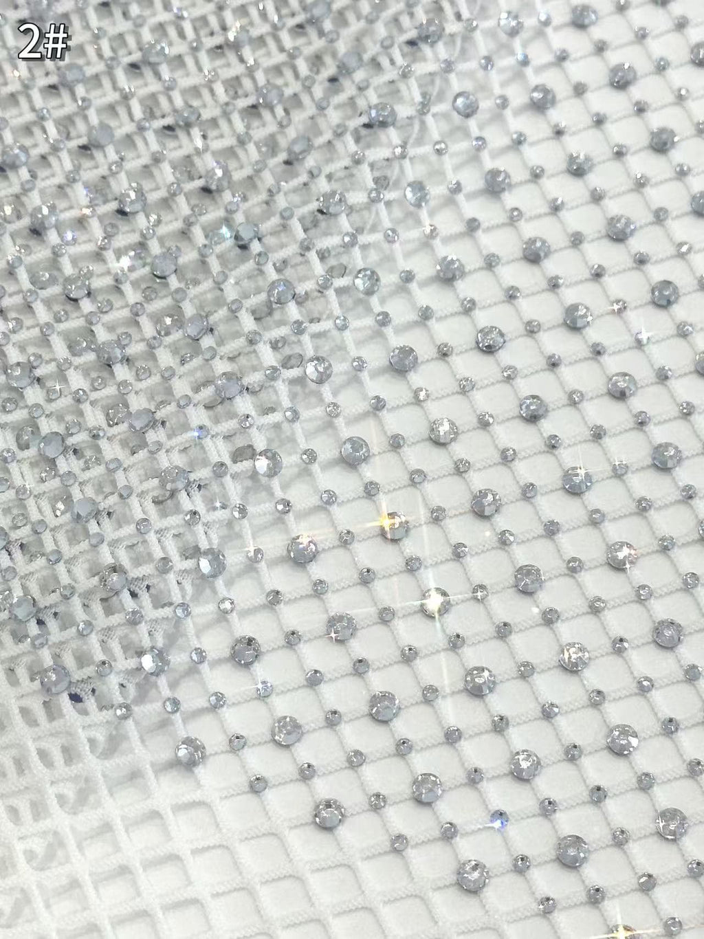 BLS6566#	Geometric Beaded Lace Fabric Diamond Pattern Sparkling Tulle Lace for Wedding Dresses Bridal Gowns Evening Gowns