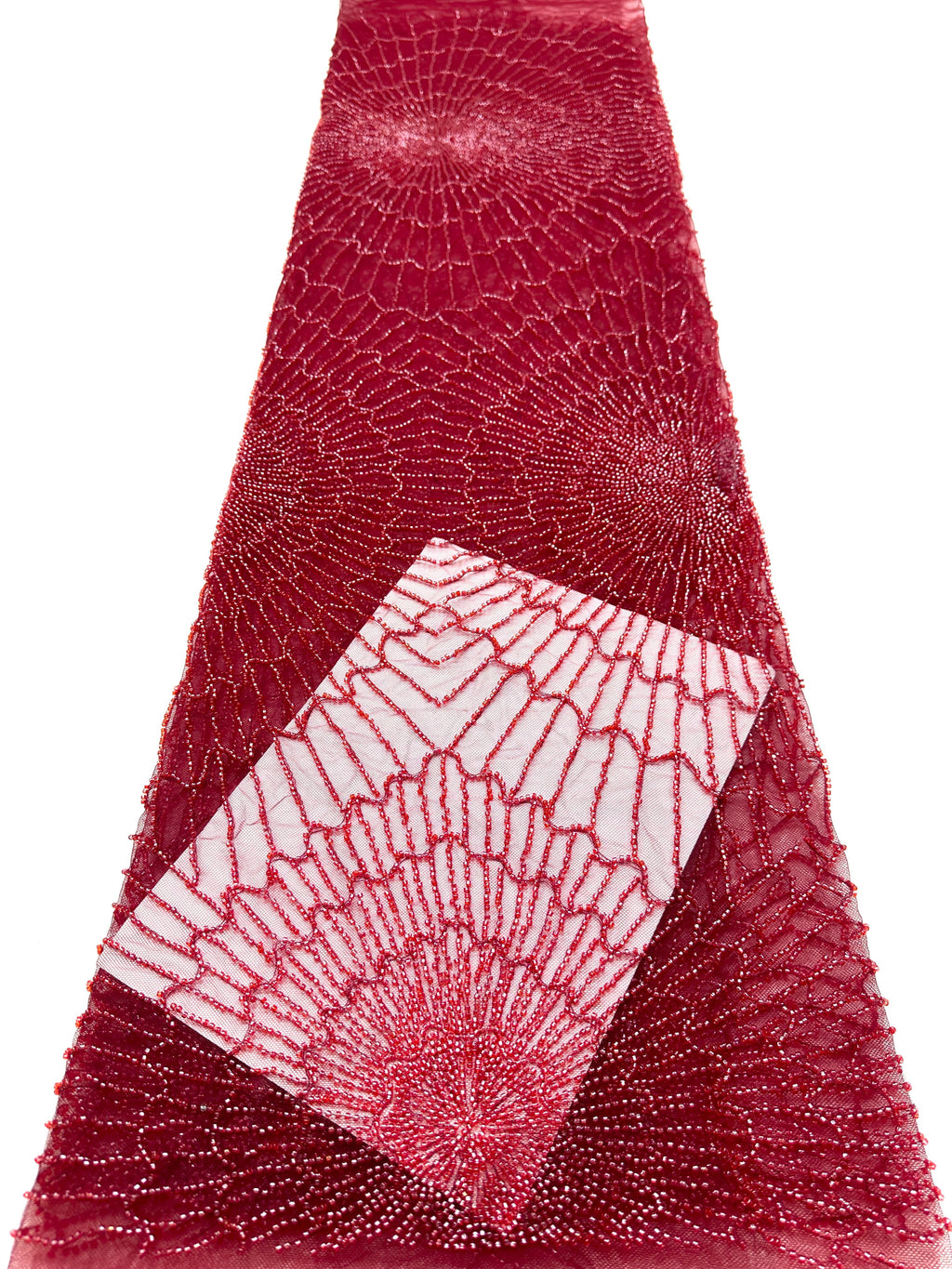 BLS6567#	Geometric Beaded Lace Fabric Allover Embroidered Lace Material for Wedding Dresses Evening Gowns