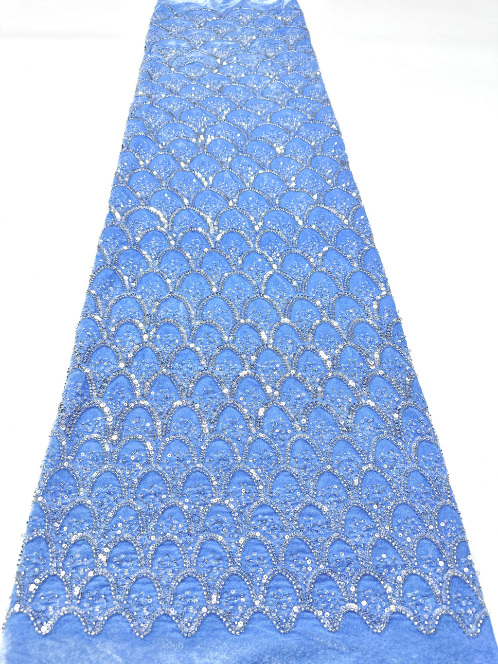 SBLS6587#	Sequined and Beaded Lace Fabric Geometric Pattern Tulle Lace Fabric for Evening Gowns Party Dresses