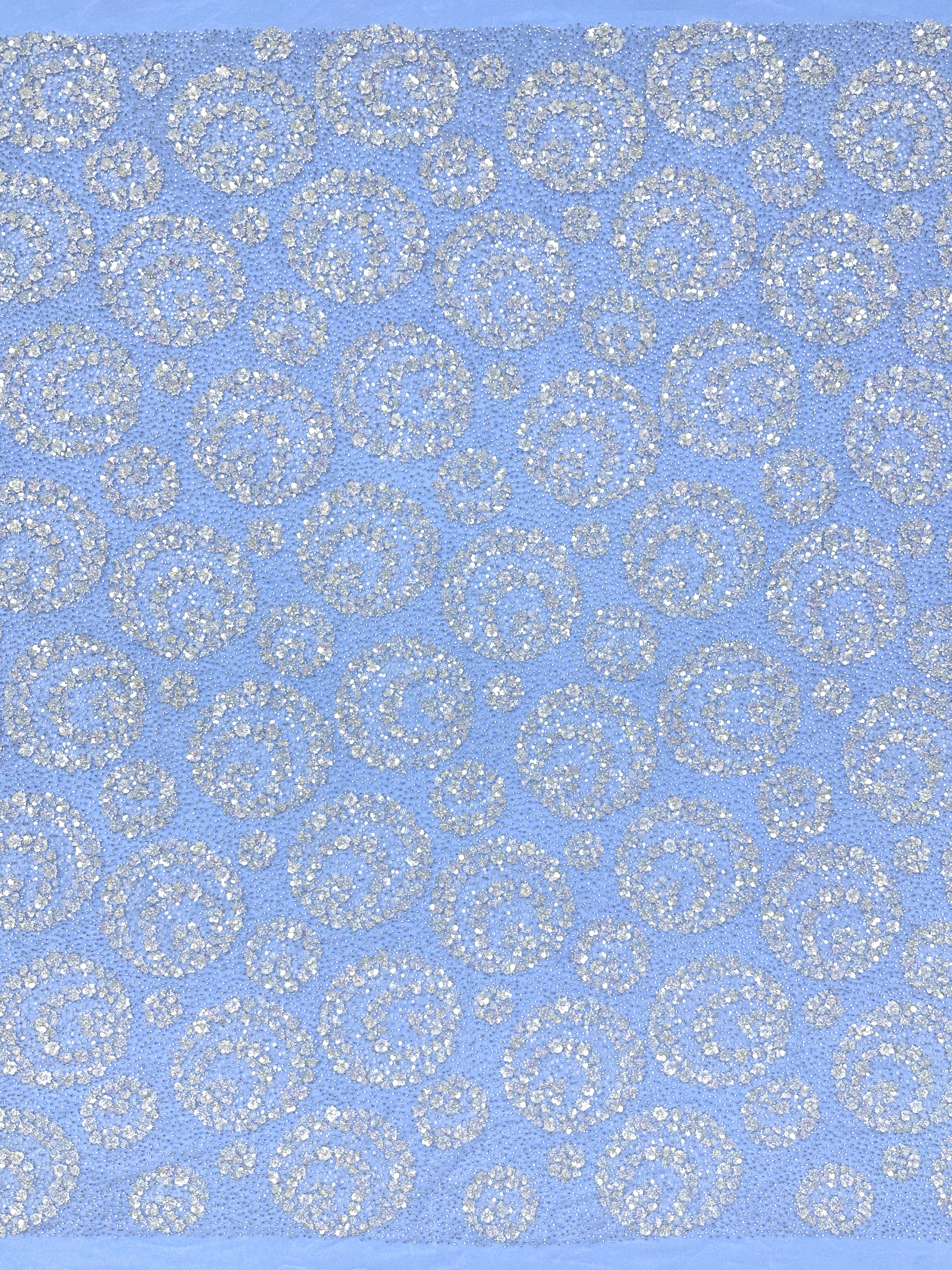 BLS6631#	Sequined Beaded Embroidered Floral Tulle Lace Fabric Allover Lace for Wedding Dresses Bridal Gowns