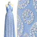 BLS6631#	Sequined Beaded Embroidered Floral Tulle Lace Fabric Allover Lace for Wedding Dresses Bridal Gowns